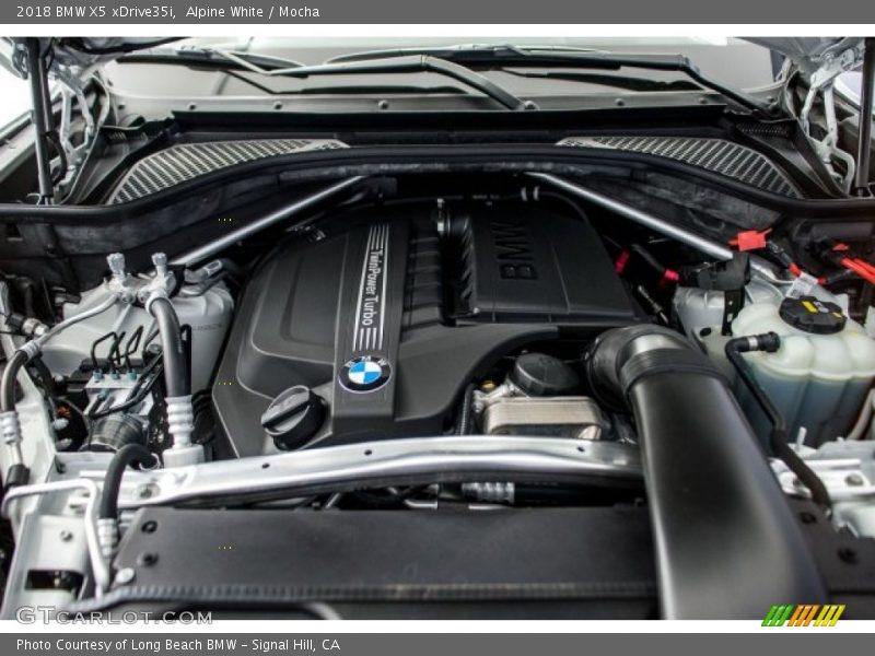 Alpine White / Mocha 2018 BMW X5 xDrive35i