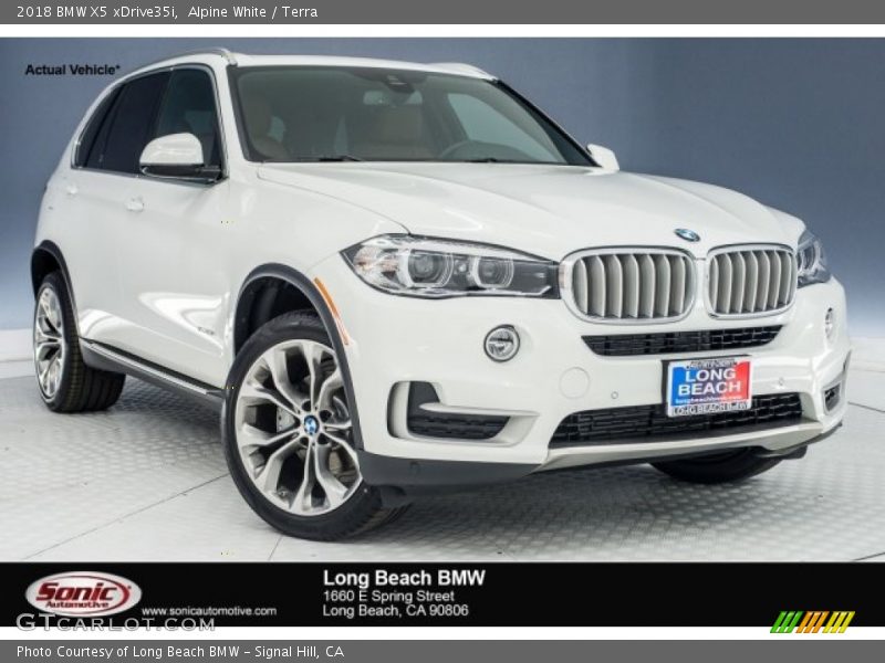 Alpine White / Terra 2018 BMW X5 xDrive35i
