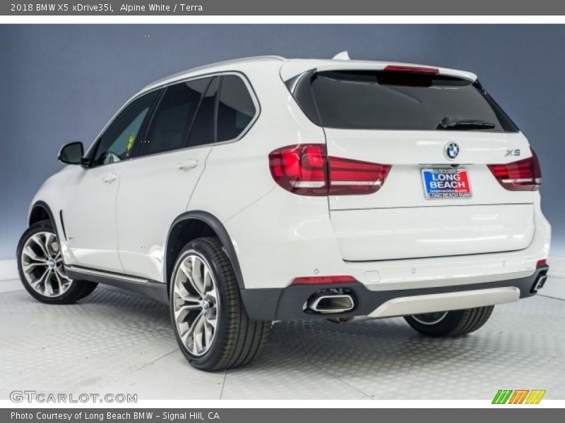 Alpine White / Terra 2018 BMW X5 xDrive35i
