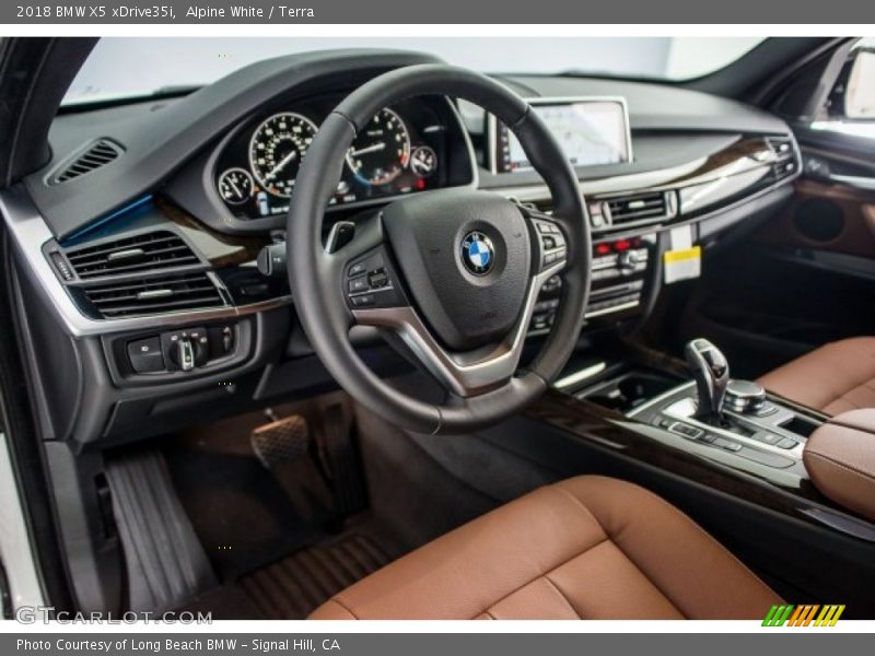 Alpine White / Terra 2018 BMW X5 xDrive35i