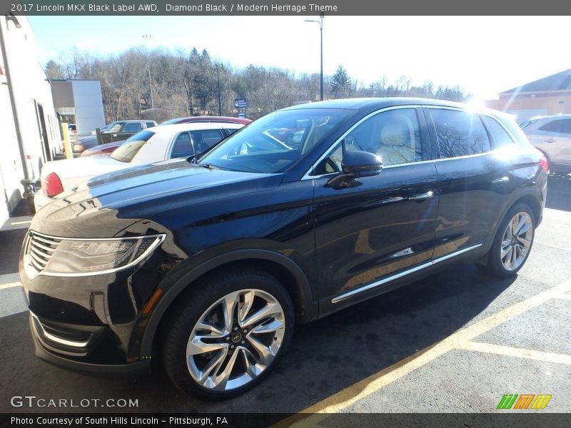 Diamond Black / Modern Heritage Theme 2017 Lincoln MKX Black Label AWD