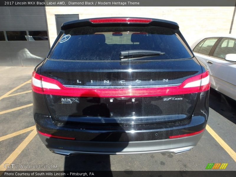 Diamond Black / Modern Heritage Theme 2017 Lincoln MKX Black Label AWD