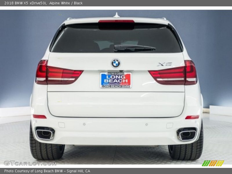 Alpine White / Black 2018 BMW X5 xDrive50i