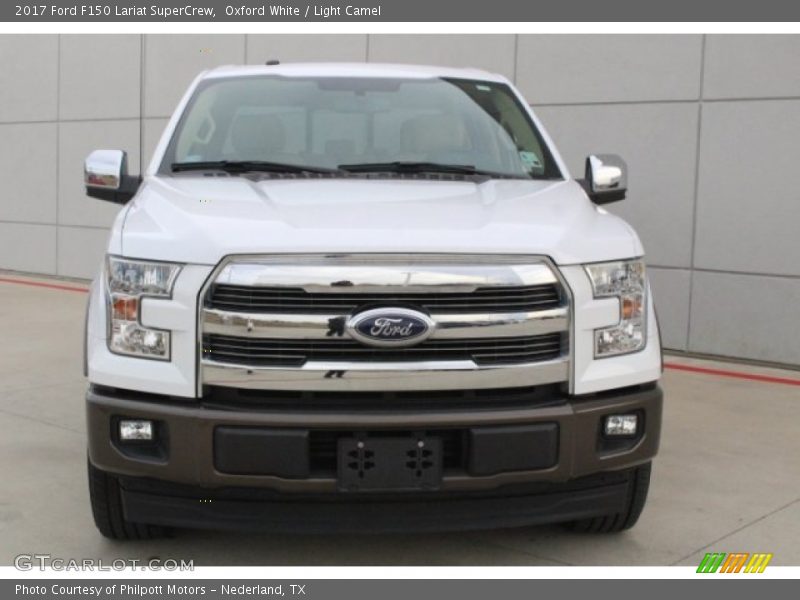 Oxford White / Light Camel 2017 Ford F150 Lariat SuperCrew