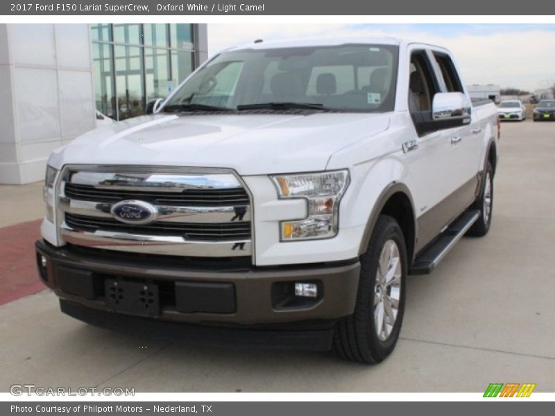 Oxford White / Light Camel 2017 Ford F150 Lariat SuperCrew