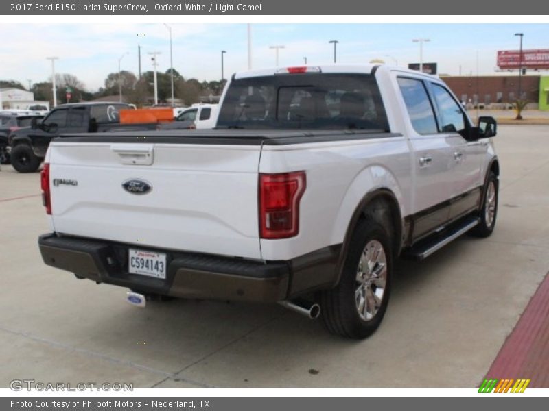 Oxford White / Light Camel 2017 Ford F150 Lariat SuperCrew