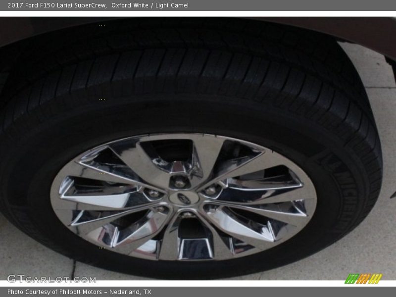 Oxford White / Light Camel 2017 Ford F150 Lariat SuperCrew
