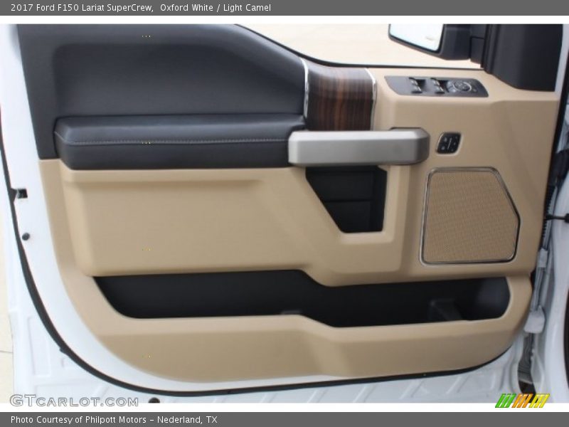 Oxford White / Light Camel 2017 Ford F150 Lariat SuperCrew