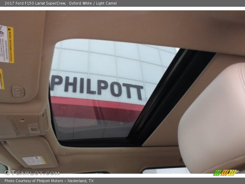 Oxford White / Light Camel 2017 Ford F150 Lariat SuperCrew