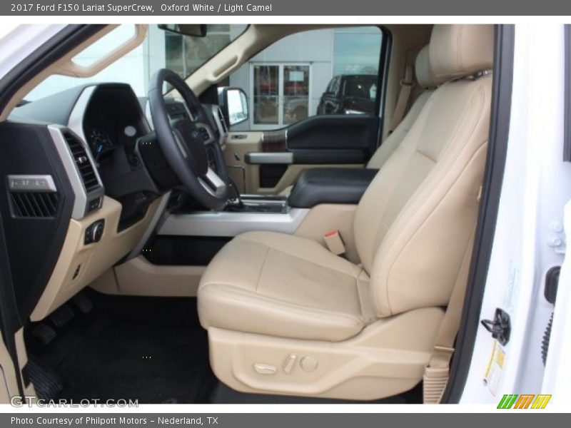 Oxford White / Light Camel 2017 Ford F150 Lariat SuperCrew