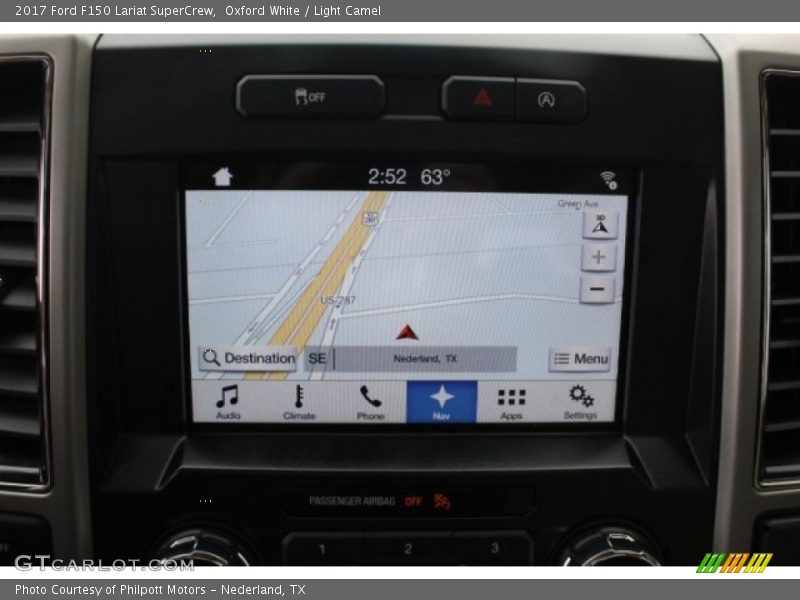 Oxford White / Light Camel 2017 Ford F150 Lariat SuperCrew