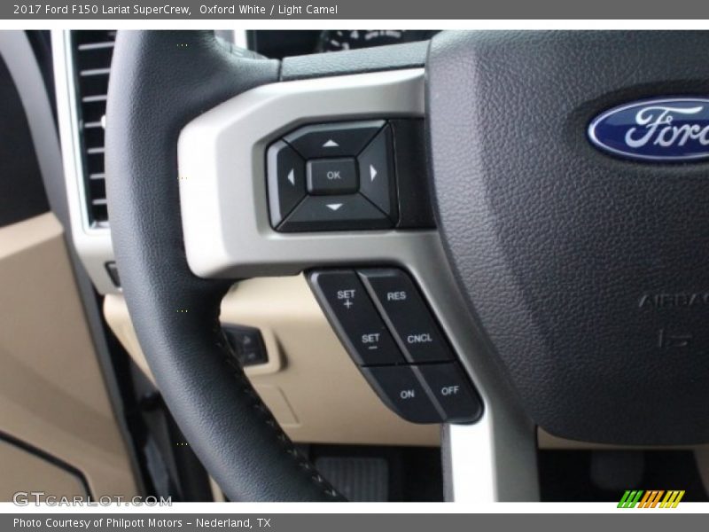 Oxford White / Light Camel 2017 Ford F150 Lariat SuperCrew