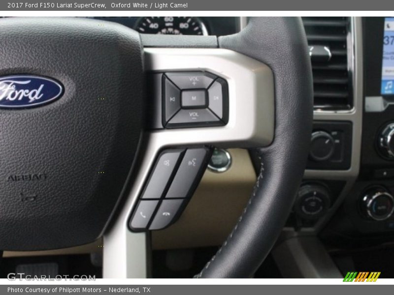 Oxford White / Light Camel 2017 Ford F150 Lariat SuperCrew