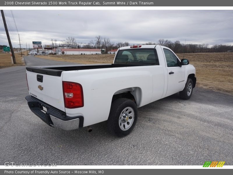 Summit White / Dark Titanium 2008 Chevrolet Silverado 1500 Work Truck Regular Cab