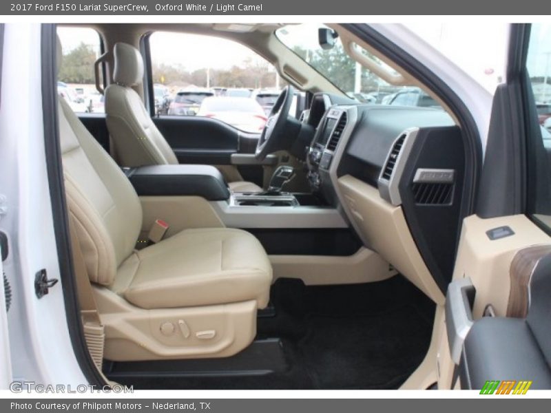 Oxford White / Light Camel 2017 Ford F150 Lariat SuperCrew