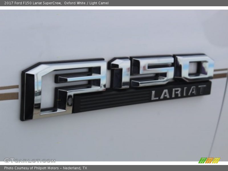 Oxford White / Light Camel 2017 Ford F150 Lariat SuperCrew