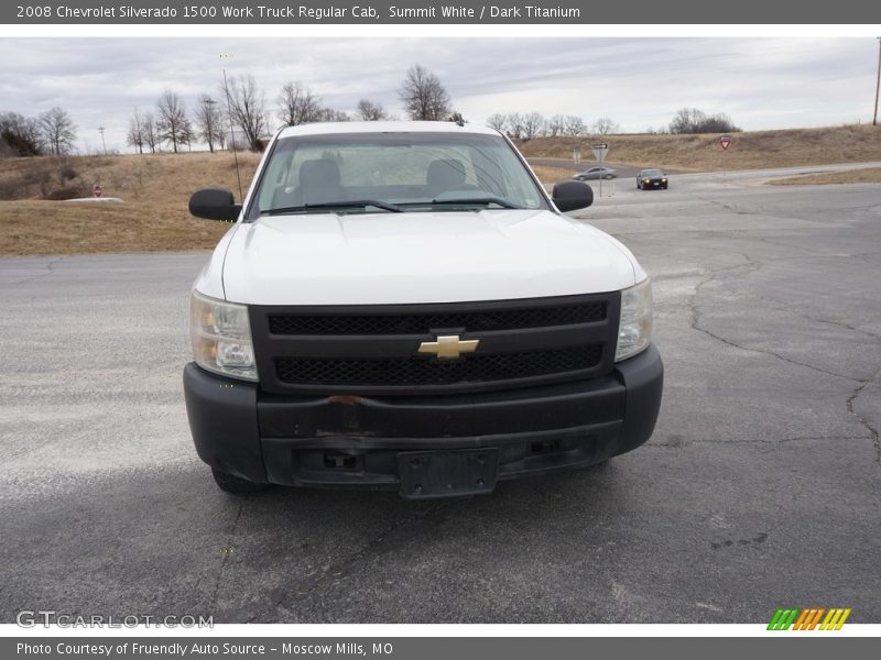 Summit White / Dark Titanium 2008 Chevrolet Silverado 1500 Work Truck Regular Cab