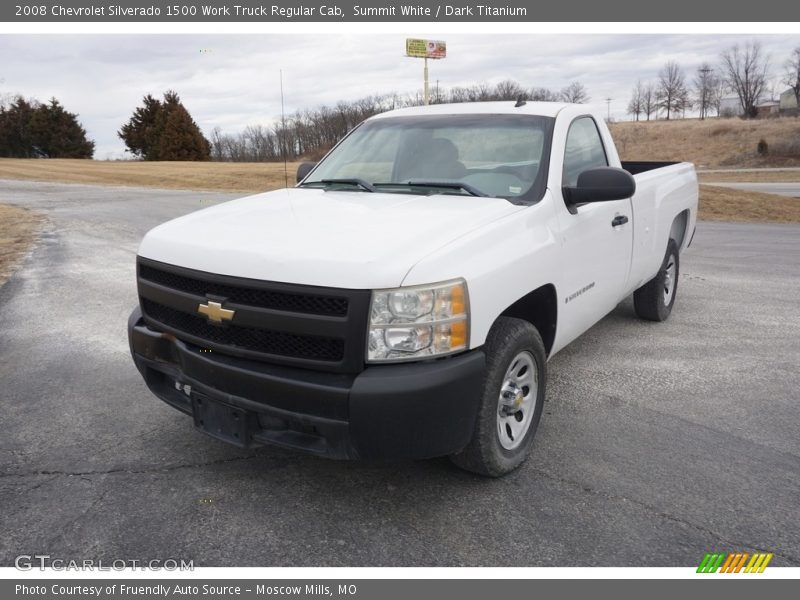 Summit White / Dark Titanium 2008 Chevrolet Silverado 1500 Work Truck Regular Cab