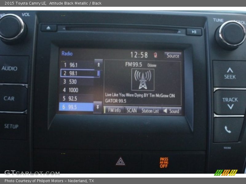 Attitude Black Metallic / Black 2015 Toyota Camry LE