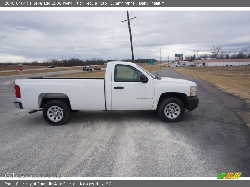 Summit White / Dark Titanium 2008 Chevrolet Silverado 1500 Work Truck Regular Cab