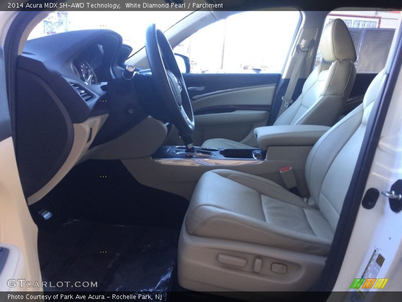 White Diamond Pearl / Parchment 2014 Acura MDX SH-AWD Technology