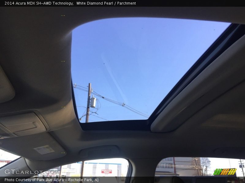 White Diamond Pearl / Parchment 2014 Acura MDX SH-AWD Technology