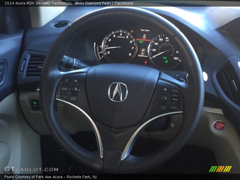 White Diamond Pearl / Parchment 2014 Acura MDX SH-AWD Technology