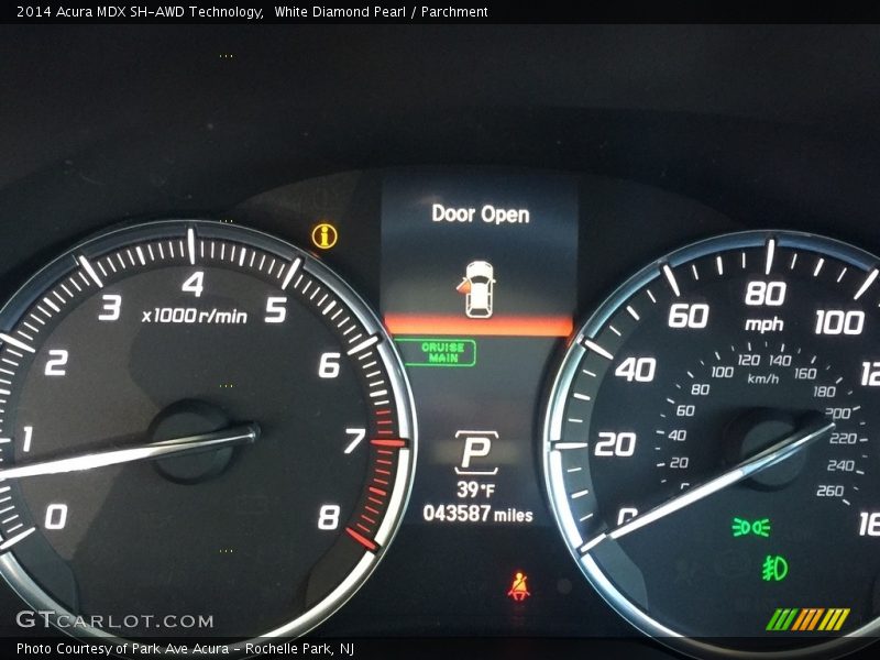 White Diamond Pearl / Parchment 2014 Acura MDX SH-AWD Technology