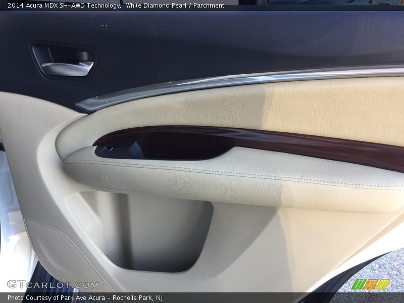White Diamond Pearl / Parchment 2014 Acura MDX SH-AWD Technology