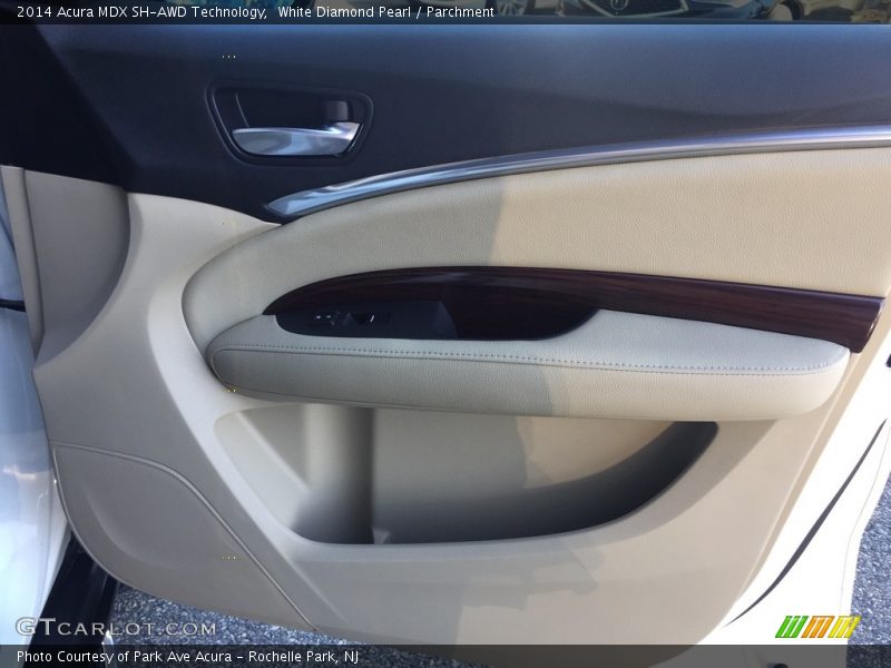 White Diamond Pearl / Parchment 2014 Acura MDX SH-AWD Technology