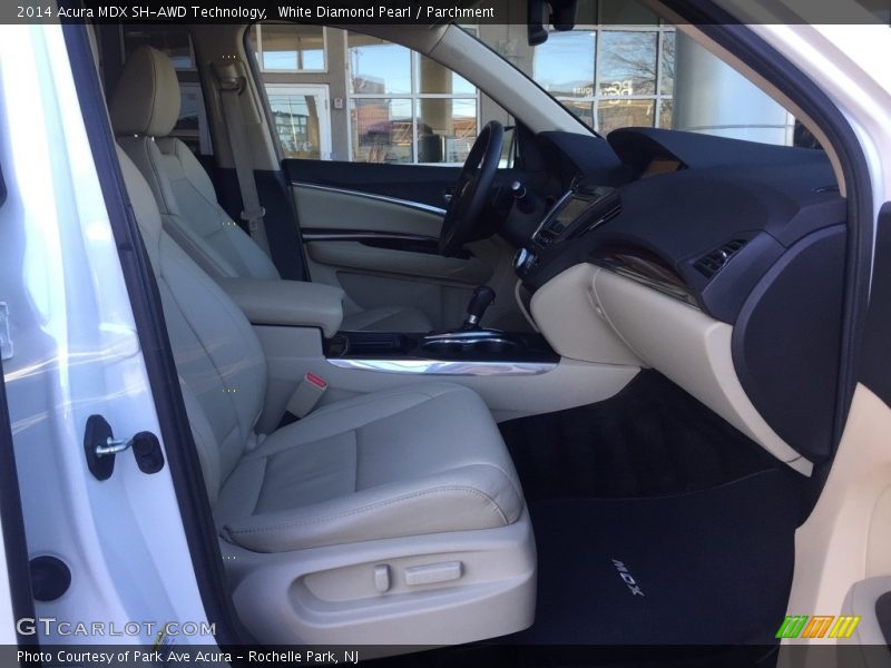 White Diamond Pearl / Parchment 2014 Acura MDX SH-AWD Technology