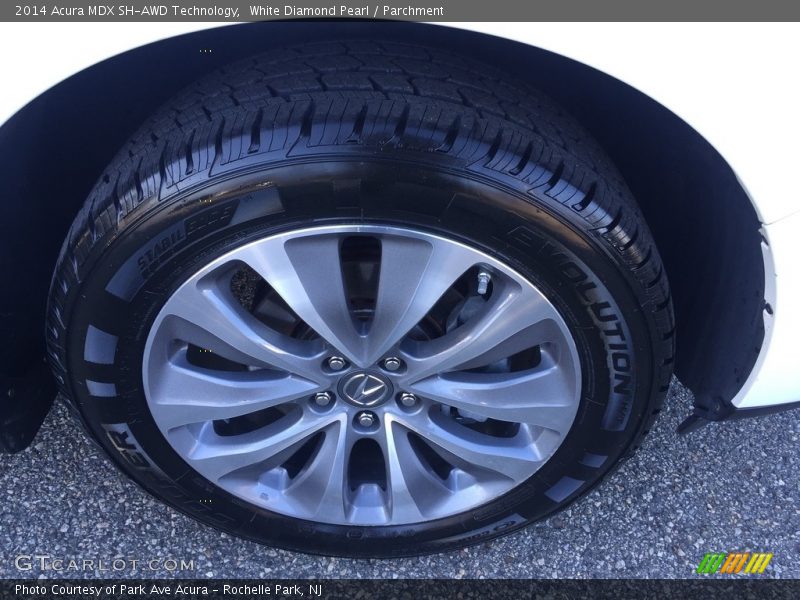 White Diamond Pearl / Parchment 2014 Acura MDX SH-AWD Technology