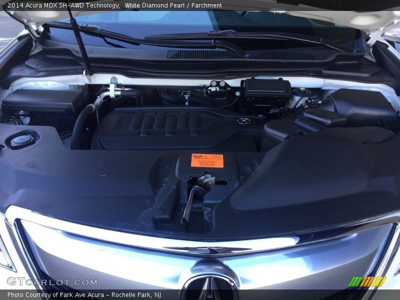 White Diamond Pearl / Parchment 2014 Acura MDX SH-AWD Technology