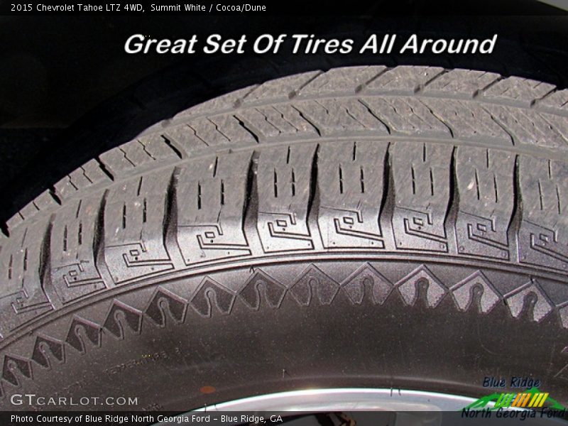 Summit White / Cocoa/Dune 2015 Chevrolet Tahoe LTZ 4WD