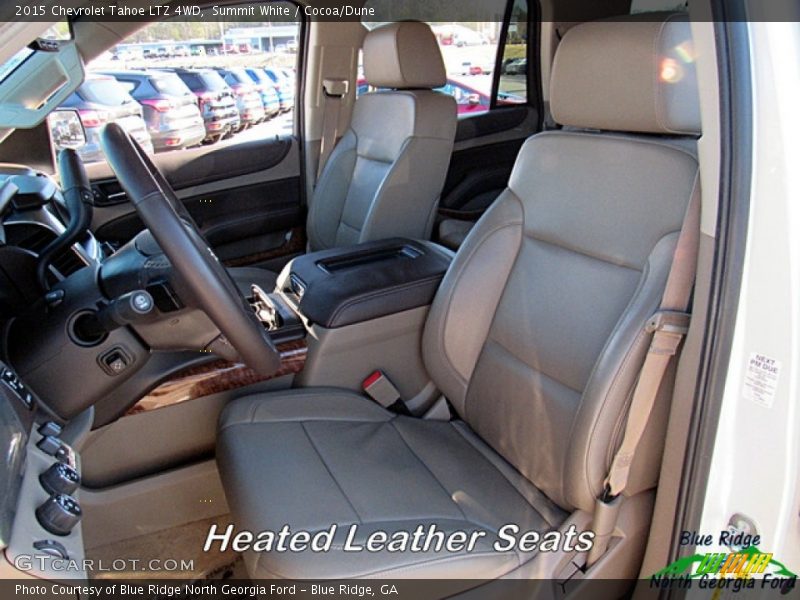 Summit White / Cocoa/Dune 2015 Chevrolet Tahoe LTZ 4WD