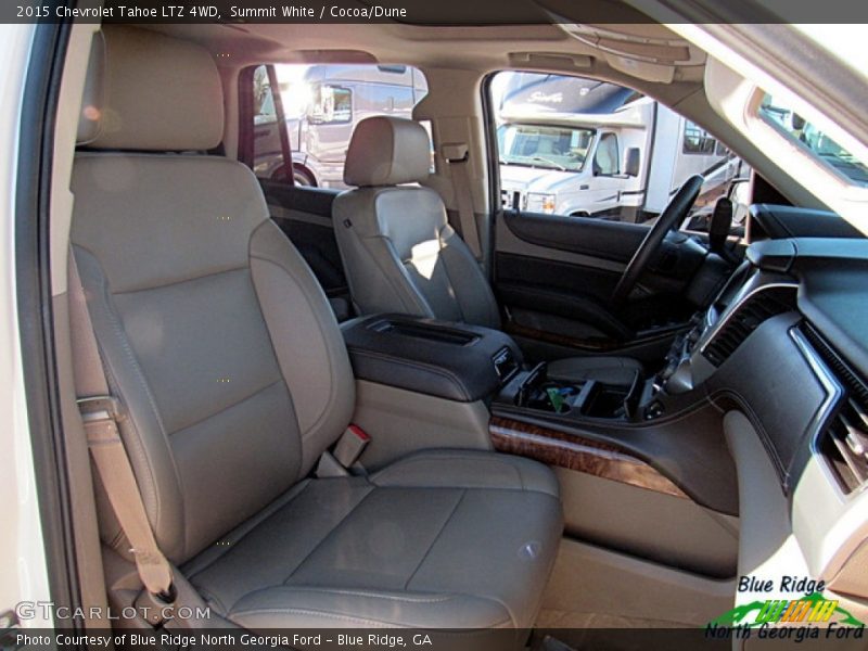 Summit White / Cocoa/Dune 2015 Chevrolet Tahoe LTZ 4WD