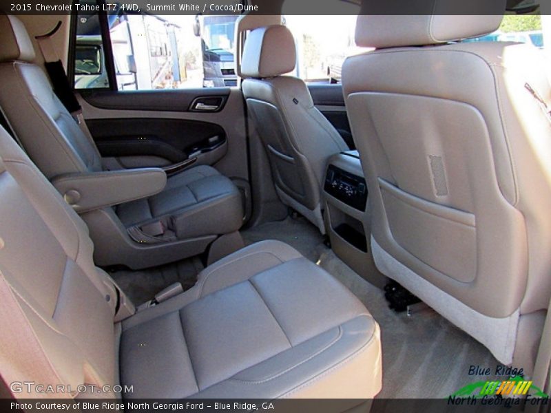 Summit White / Cocoa/Dune 2015 Chevrolet Tahoe LTZ 4WD