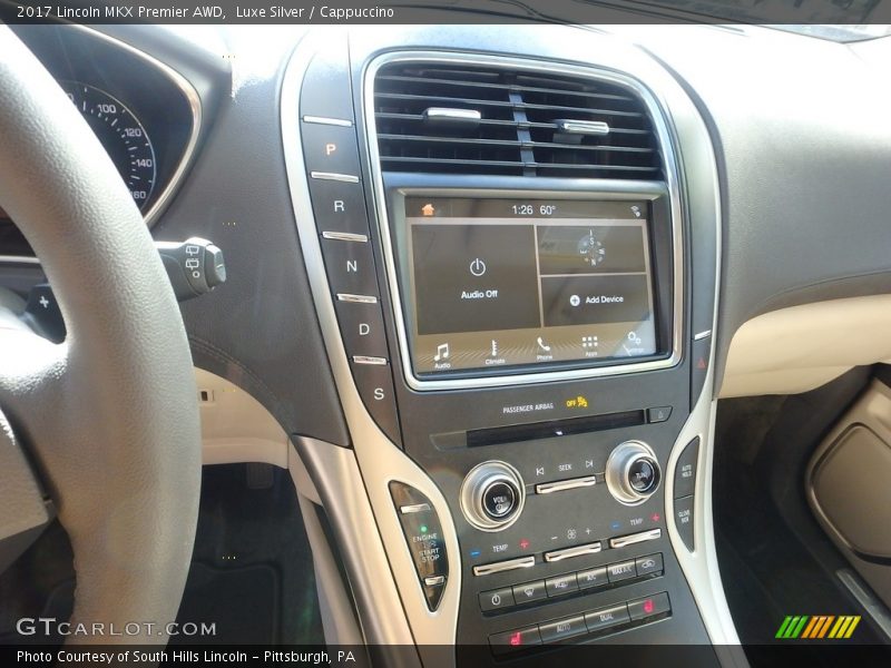 Luxe Silver / Cappuccino 2017 Lincoln MKX Premier AWD
