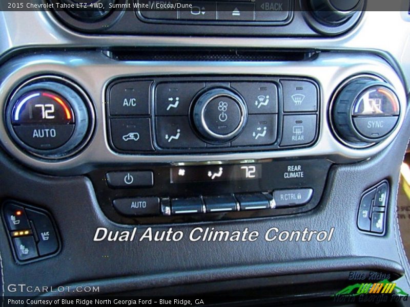 Summit White / Cocoa/Dune 2015 Chevrolet Tahoe LTZ 4WD