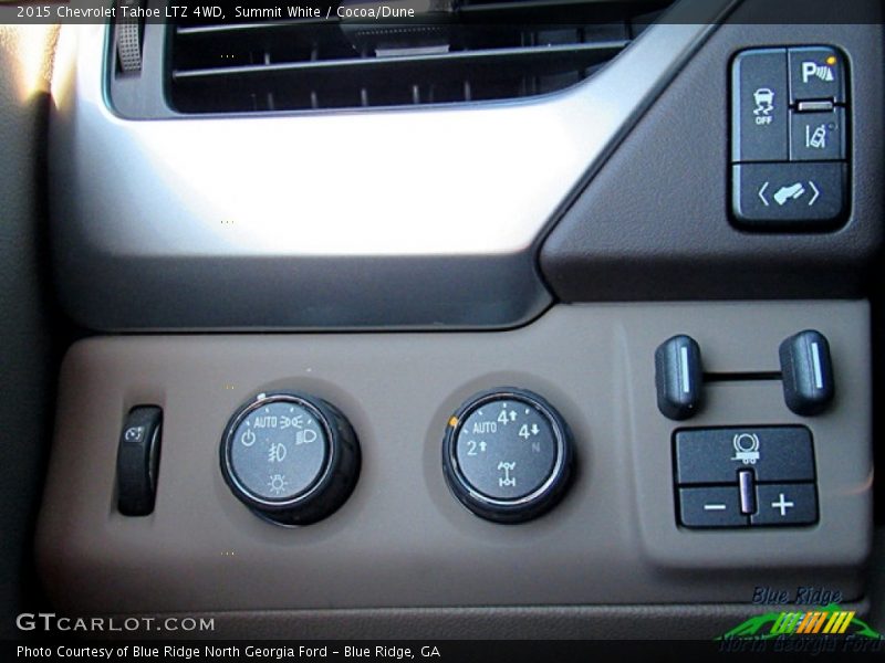 Summit White / Cocoa/Dune 2015 Chevrolet Tahoe LTZ 4WD