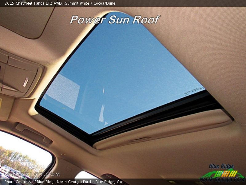 Summit White / Cocoa/Dune 2015 Chevrolet Tahoe LTZ 4WD