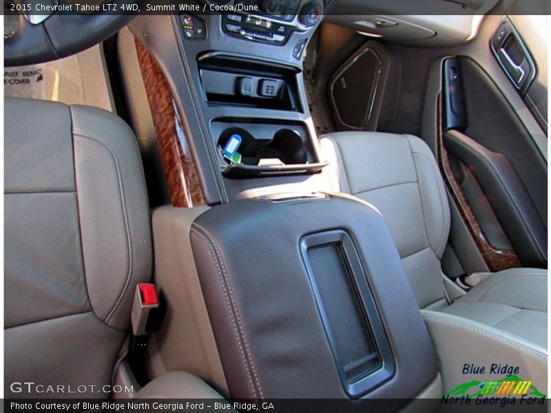 Summit White / Cocoa/Dune 2015 Chevrolet Tahoe LTZ 4WD