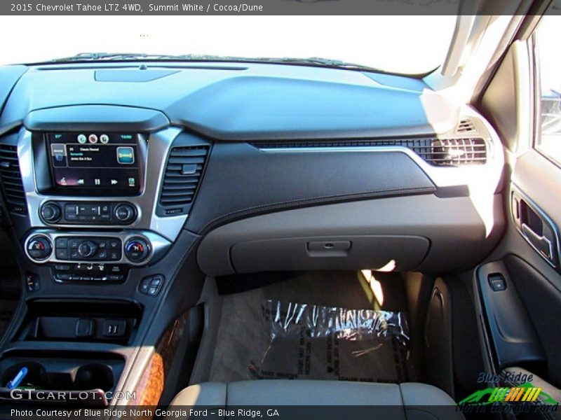 Summit White / Cocoa/Dune 2015 Chevrolet Tahoe LTZ 4WD