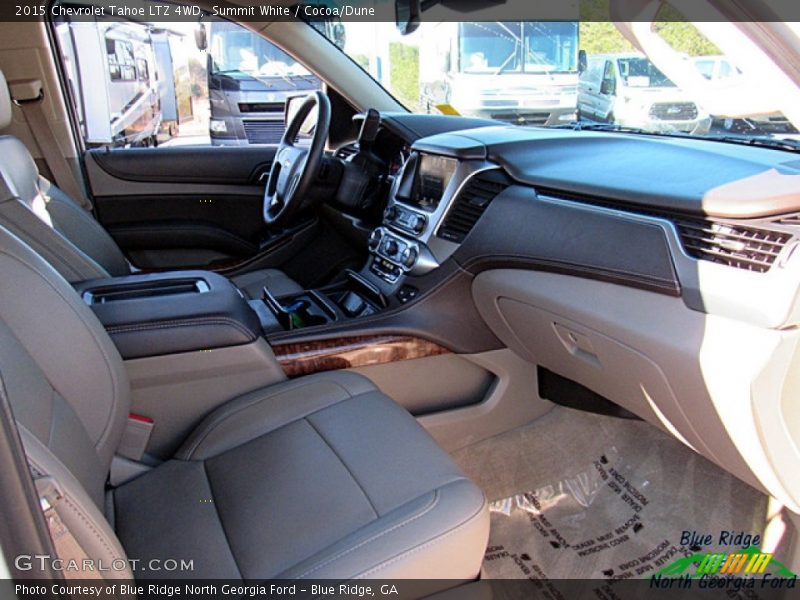 Summit White / Cocoa/Dune 2015 Chevrolet Tahoe LTZ 4WD