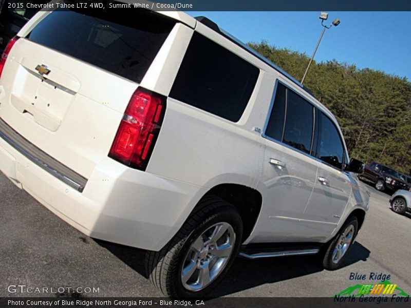 Summit White / Cocoa/Dune 2015 Chevrolet Tahoe LTZ 4WD