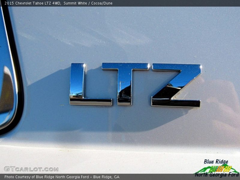 Summit White / Cocoa/Dune 2015 Chevrolet Tahoe LTZ 4WD