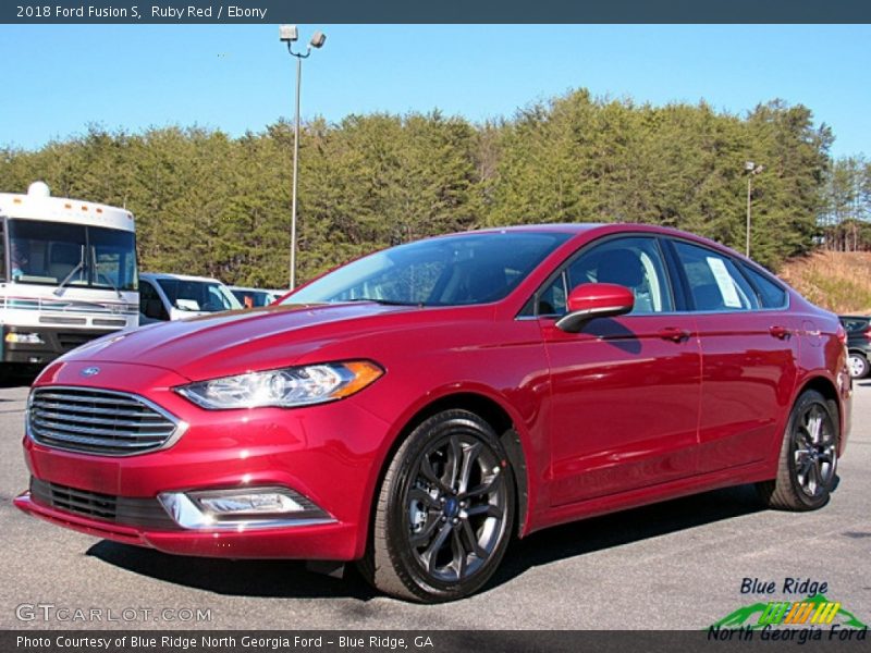 Ruby Red / Ebony 2018 Ford Fusion S