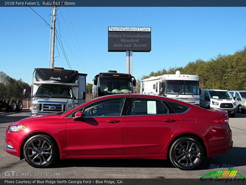 Ruby Red / Ebony 2018 Ford Fusion S