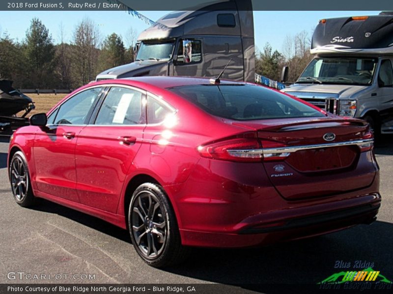 Ruby Red / Ebony 2018 Ford Fusion S