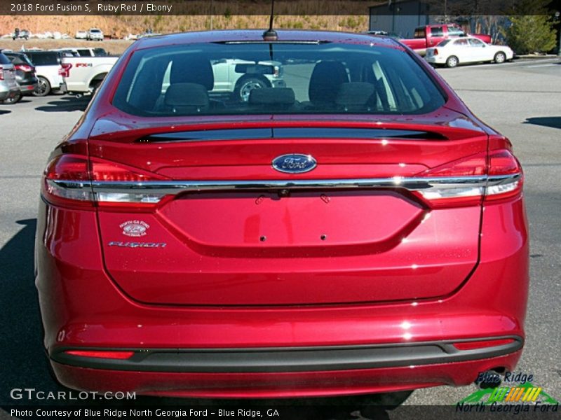 Ruby Red / Ebony 2018 Ford Fusion S